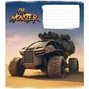 Зошит учнівський Monster cars Школярик 012-3243L-3 у лінію 12 аркушів
