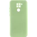 Чохол TPU GETMAN Liquid Silk Full Camera для Xiaomi Redmi Note 9 / Redmi 10X Зелений / Pistachio