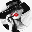 Набор для росписи по номерам Дама в шляпе, диаметр 26 см, КНО-R1158