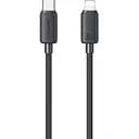Кабель Usams US-SJ692 30W Striped Data Cable Type-C To Lightning-KY Series 1 м чорний