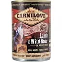Беззерновий вологий корм для собак Carnilove Adult Lamb & Wild Boar з ягням і кабаном 400 г
