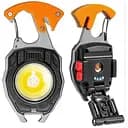 Мини фонарик брелок Multifunctional W5147 COB белый желтый красный свет светильник с карабином открывашкой