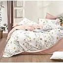 Комплект постельного белья Soho Elle Wildflowers Rose Евро 200x230 см бело-розовый (A130062)