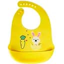 Слинявчик силіконовий Mega Zayka Зайчик з кишенею MGZ-0611 (Yellow)