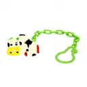 Цепочка для пустышки Lindo Коровка, с клипсой, разноцвет (PK 213)