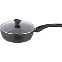 Сковорода Ardesto Gemini Livorno глибока з кришкою 24 см чорна (AR1224A)