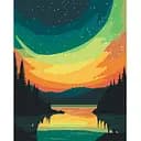 Картина по номерам Art Craft Ночной свет 40х50 см (11063-AC)