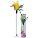 Игрушка для кошек Croci дразнилка на присоске с перьями 29 см