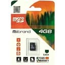 Карта пам'яті Mibrand microSDHC 4GB Class 4 Без адаптера