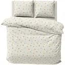 Комплект постельного белья LeLit полуторный 150х215 см поплин L-2057/2 белый (le2000000299556)