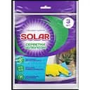Салфетки для уборки Solar целлюлозные влагопоглощающие 3 шт