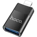 Адаптер Hoco UA17 Lightning Male to USB female USB 2.0 adapter Чорний