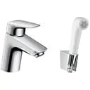 Смеситель для раковины Hansgrohe Logis гигиенический душ шланг 1.60 м однорычажный хром (71290000)