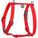 Шлея для собак Waudog Waterproof анатомічна Н-подібна з QR паспортом S 28-42 см червона