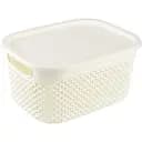Корзина Ucsan Drop прямоугольная с крышкой 3.3 л кремовая (116200)