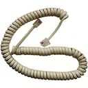 Подовжувач телефонний кручений трубки 4р4с 4.5 м бежевий