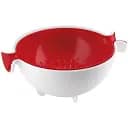 Набор миска с коландером Guzzini белый с красным (29250055)