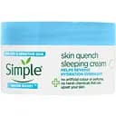Відновлюючий нічний крем Simple Water Boost Skin Quench Sleeing Cream, для сухої та чутливої шкіри, 50 мл