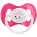 Пустушка Canpol babies Bunny & Company латексна кругла 0-6 міс. рожева (23/277_pin_new)