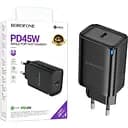 Зарядний пристрій Borofone BA86A PD45W Type-C підтримка Power Delivery та Quick Charge 3.0 чорний