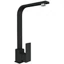 Змішувач кухонний Platinum 179 NES (3007) поворотний одноважільний з нержавіючої сталі чорний металік