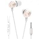 Навушники Hoco EPM02 провідні білі із золотистим