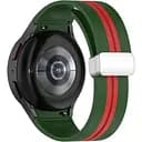 Ремінець для Samsung Galaxy Watch 4 40mm - зелено-червоний ширина кріплення 20мм силікон Watchbands Cls-line (W19-6WB39441173)
