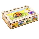 Дерев’яний дитячий пазл PuzzleOK 4 в 1 Комахи 80 елементів Puz-59557