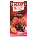 Шоколад черный Torras с клубникой без сахара 75 г
