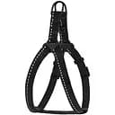 Шлея для собак Barksi Active світловідбивна (обхват грудей 33-40 см ширина 1 см) чорна