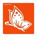 Трафарет для био-папы Бабочка b030-15*15см, размер 15х15см