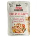 Беззерновий вологий корм для кішок Brit Care Cat pouch ніжна індичка та пікантний лосось 85 г