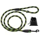 Поводок для собак Barksi Active 300х0.7 см черно-салатовый