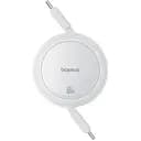 Кабель Baseus Free2Pull Mini Charging Cable USB-C to USB-C 60W 1 м Moon білий