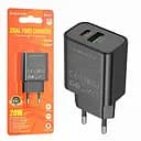 Зарядний пристрій Borofone BA88A USB-A та USB-C PD20W підтримка Power Delivery та Quick Charge 3.0 чорний