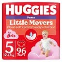Набір трусиків-підгузків для дівчаток Huggies Little Movers Pants 5 (12-17 кг) Mega, 96 шт. (2 уп. по 48 шт.)