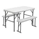 Набір меблів Lugi складаний стіл та 2 лавки EB2545