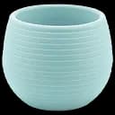 Горщик для квітів Serinova Colorful, 0.55 л, світло-блакитний (ES03-PudraMavi)