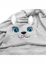 Рушник Lovely Svi Сірий Зайчик дитяче з капюшоном для ванної, басейну, пляжу - 70х100 см  (150122)