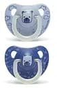 Пустышка силиконовая Suavinex Мишка, 6-18 мес., ночная, синий, 2 шт. (304523)