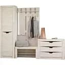 Передпокій Еверест Ліберті 3 правий фасад дуб крафт білий (EVR-4682)