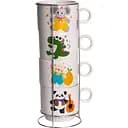 Набор чашек фарфоровых Animals 4 шт. 300 мл FM-8