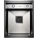 Кухонна мийка Platinum Handmade TZ PVD з нержавіючої сталі одночашева зі змішувачем 40x50x20 см чорна