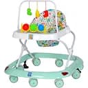 Дитячі ходунки Bambi M 0541C-10 з регульованою висотою, дугою з підвісками, музикою та світлом, бірюзові