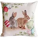 Наволочка декоративная Прованс Веснянка Пара зайцев с крашанками 45х45 см (34264)