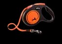 Повідець-рулетка Flexi Neon M, для собак до 25 кг, стрічка 5 м, помаранчевий (CL21T5.251.S NEOOR)