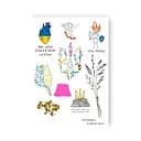 Набор временных татуировок 9 тату Сердце Украинца Tattooshka LB-139