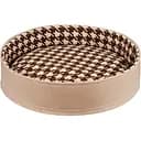 Лежак для животных BronzeDog Comfort круглый L 55х14 см бежевый з коричневым