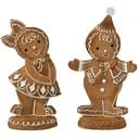 Комплект статуеток J-line Дівчинка і Хлопчик імбирний пряник 22 см 2 шт. (35336)