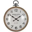 Настенные часы J-line круглые в деревянном корпусе с римскими цифрами Grand Hotel 90 см (87938)
